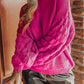 Hollowed Bubble Sleeve Knit Sweater