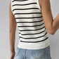 Striped Round Neck Sweater Vest
