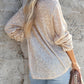 Gold Sequin Collared Bust Pocket Buttoned Shirt