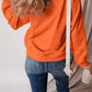 Glittering Pumpkin Season Graphic Drop Shoulder Pullover Sweatshirt