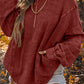 Exposed Seam Twist Open Back Oversized Sweatshirt