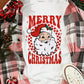 MERRY CHRISTMAS Christmas Claus Graphic Drop Shoulder Sweatshirt