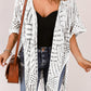Loose Knitwear Kimono with Slits