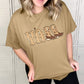 Khaki Western YALL Boots Graphic T-shirt