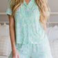 Vacation Coco Tree Print Short Sleeve Pajamas Set