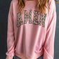 Leopard AMEN Graphic Pullover Sweatshirt