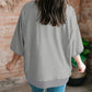 Exposed Seam Chest Pocket Split Loose T Shirt