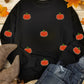 Halloween Pumpkin Graphic Drop Shoulder Sweatshirt