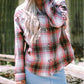 Plaid Flap Pocket Button Up Shacket