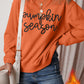 Glittering Pumpkin Season Graphic Drop Shoulder Pullover Sweatshirt