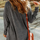 Heather Knit Pocketed Button Front Cardigan
