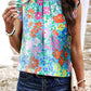 Frilled Collar Floral Vest