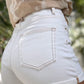 Asymmetric Waist Design Stylish Denim Shorts