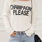 Champagne Please Graphic Sweater
