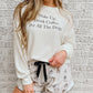 Long Sleeve Letters Pullover and Animal Shorts Lounge Set
