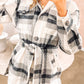 Plaid Button-Up Flap Pocket Shacket