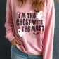 Halloween Slogan Ghost Bat Graphic Drop Shoulder Sweatshirt