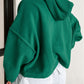 Sherpa Fleece Drop Shoulder Hoodie