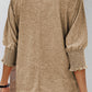 Smocked 3/4 Sleeve Casual Loose Top