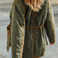 Stitching Quilted Drawstring Jacket