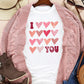 I Love You Funny Graphic Valentine Tee