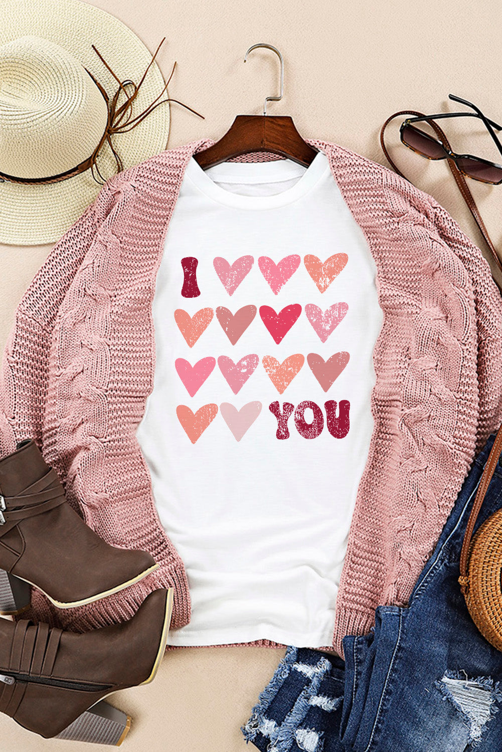 I Love You Funny Graphic Valentine Tee