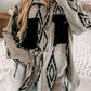 Aztec Contrast Chest Pockets Loose Shacket