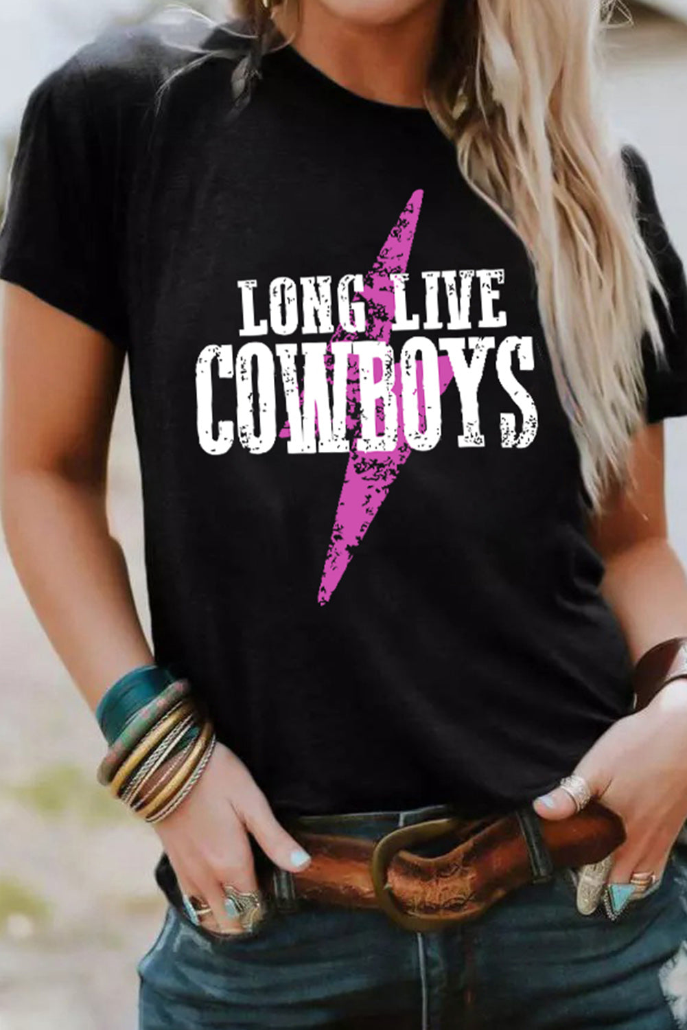 LONG LIVE COWBOYS Bolt Graphic Tee