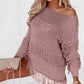 Boho Tasseled Knitted Sweater
