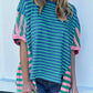 Colorblock Patchwork Baggy T Shirt