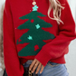 Christmas Tree Graphic Crew Neck Sweater
