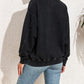 Vintage Wash Pocketed Round Neck Sweatshirt