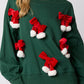 Christmas Bowknot Decor Crewneck Pullover Sweatshirt