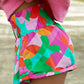 Abstract Print Smock Waist Casual Shorts