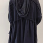Oversized Ruffled High Low Hem Drop Shoulder Hoodie