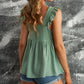Flutter Shoulder Babydoll Top