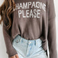 Champagne Please Graphic Sweater