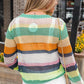 Colorblock Patchwork Knit Crochet Eyelet Sweater