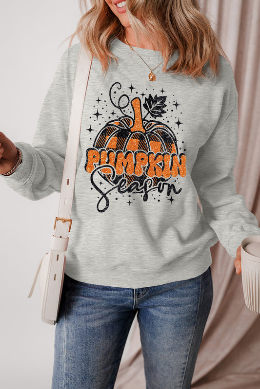 Thanksgiving Pumpkin Season Drop Shoulder Sweatshirt