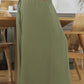 Drawstring Smocked High Waist Wide Leg Pants