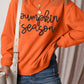 Glittering Pumpkin Season Graphic Drop Shoulder Pullover Sweatshirt