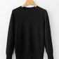 Solid Color Slim Fit Lightweight Crew Neck Sweater