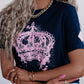 Crown Graphic Crew Neck T Shirt