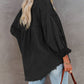 Distressed Fringe Trim Denim Jacket