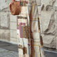 Boho Patchwork Print Drawstring Wide Leg Pants
