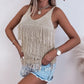 Cowgirl Fashion Fringed Knit Sweater Vest
