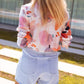 Abstract Print Long Sleeve Button-Down Shirt