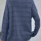 Boat Neck Drop Shoulder Pointelle Knit Sweater