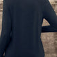 Notch V Neck Pocket Patched Long Sleeve T Shirt