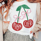 MON CHERI Cherry Graphic Crewneck T shirt